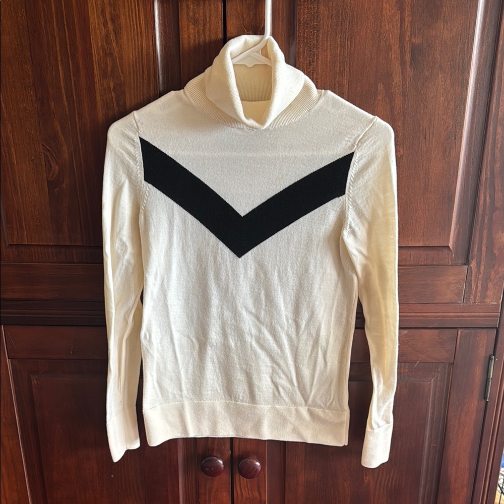 Banana Republic Black Turtleneck Sweater Soft Knit Cozy Fit